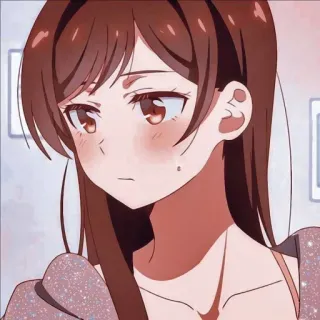 🎀 Chizuru Ichinose Rent-A-Girlfriend Anime, Rent a Girlfriend, Chizuru Ichinose, Cartone animato, Ritratto whatsapp sticker