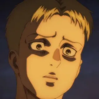👾 Falco Grice Attack on Titan アニメ, キャラクター, マンガ, ファルコ・グライス, 進撃の巨人 whatsapp sticker