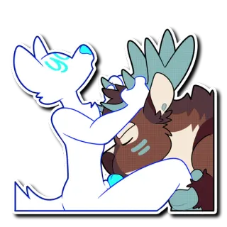 💦 animal, chien, câlin, affectueux telegram sticker