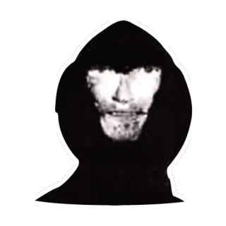 💀 postać w kapturze, anonimowy, mroczny, upiorny, tajemnica, ponury żniwiarz whatsapp sticker