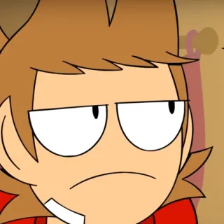 😠 Tord Eddsworld การ์ตูน, แอนิเมชั่น, โกรธ, สีหน้า, อนิเมะ whatsapp sticker