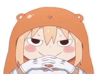 😈 Umuru Doma Himouto! Umaru-chan anime, manga, umaru, himouto, chibi, cute, kawaii telegram sticker