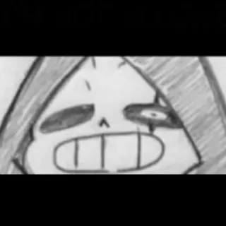 😤 Sans Undertale skeleton, video game, drawing, fan art, monster telegram sticker