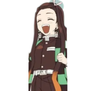 🤪 Nezuko Kamado Demon Slayer Nezuko, Anime, Demon Slayer, Manga, Kawaii, Süß telegram sticker