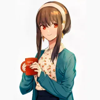 😊 Yor Forger Spy x Family SPY x ANYA spy x family, yor forger, anime, charakter, manga, süß telegram sticker