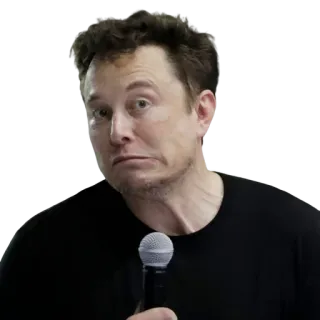 😕 Elon Musk elon, musk, tesla, spacex, empreendedor telegram sticker