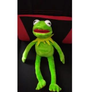 😐 Kermit 커밋, 머펫, 개구리, 인형, 초록색, 장난감, 봉제인형, 캐릭터 telegram sticker
