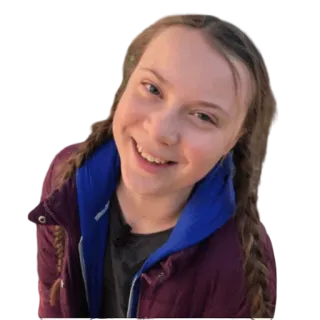 ☺️ Greta Thunberg activist, climate change, environmentalist, Greta Thunberg telegram sticker