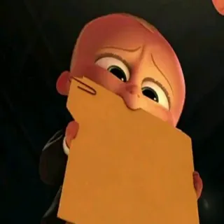 🙈 Boss Baby The Boss Baby Baby Boss, Bébé, Film, Dessin animé, Drôle, Mignon telegram sticker