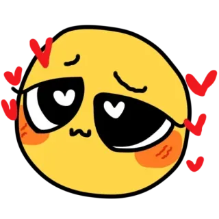 😘 表情符号, 爱, 心, 可爱, 表情, 黄色 telegram sticker