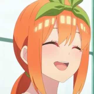 😄 Yotsuba Nakano The Quintessential Quintuplets Anime, Desenho animado, Sorrindo, Yotsuba Nakano, The Quintessential Quintuplets, Cabelo laranja telegram sticker
