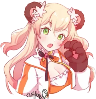 😸 Anime, Carino, Kawaii, Illustrazione, Fanart telegram sticker