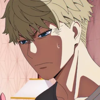 🕵‍♂ Loid Forger Spy x Family Anime, Blonde Haare, Besorgt, Spion, Agent, Spy x Family, Loid Forger telegram sticker
