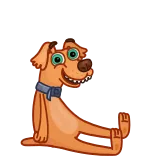 😂 cane, animale, cartone animato, animale domestico, carino whatsapp sticker