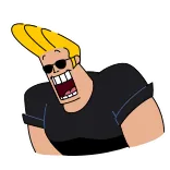 Johnny Bravo whatsapp stickers