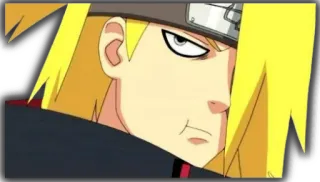 😒 Deidara Naruto anime, naruto, deidara, sticker, character, manga telegram sticker