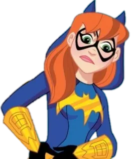 😏 Batgirl DC Super Hero Girls cartoon, Batgirl, superhero, DC Super Hero Girls telegram sticker