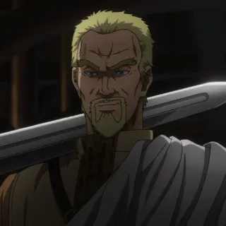 🏹 Thors Vinland Saga Animé, Viking, Épée, Guerrier, Homme telegram sticker