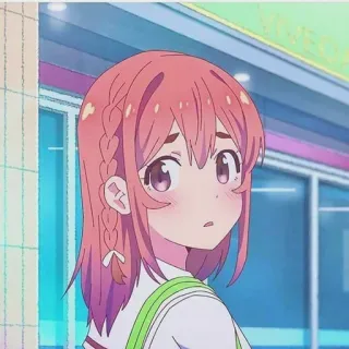 🧡 Sumi Sakurasawa Rent-A-Girlfriend Anime, Manga, Niedlich, Mädchen, Charakter whatsapp sticker