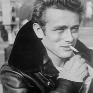 🌛 James Dean джеймс дин, актер, сигарета, курение, знаменитость, голливуд telegram sticker