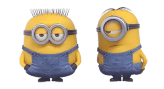 😒 Minion Despicable Me minion, cartoon, funny, despicable me, yellow, character telegram sticker