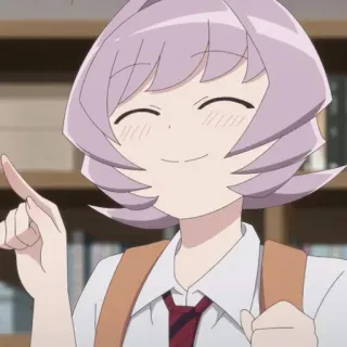 😊 Najimi Osana Komi Can't Communicate アニメ, キャラクター, 長名なじみ, 古見さんは、コミュ症です。 telegram sticker