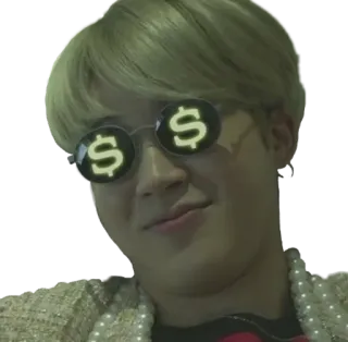 💰 person, sunglasses, dollar signs, money, luxury, wealth telegram sticker