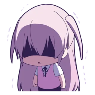 😨 Anime, Garota, Chibi, Triste, Mangá, Fofo telegram sticker