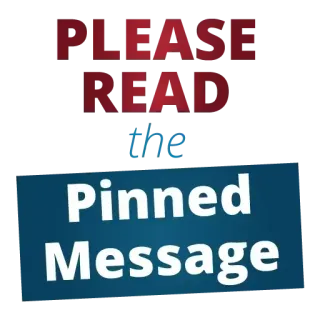 📌 Please read the Pinned Message messaggio, fissato, letto, attenzione, informazioni telegram sticker