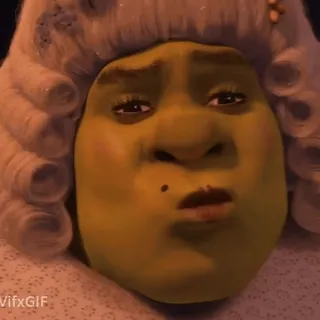 😙 Shrek Shrek, Oger, Cartoon, Perücke, Porträt telegram sticker