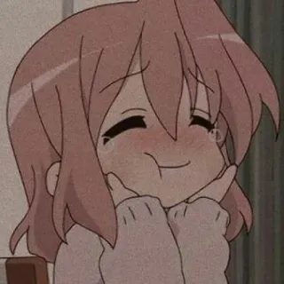 💜 Anime, Dibujos animados, Lindo, Chica, Kawaii, Feliz whatsapp sticker