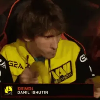 🤠 Dendi dota, dota2, gamer, esports, navi, navination telegram sticker