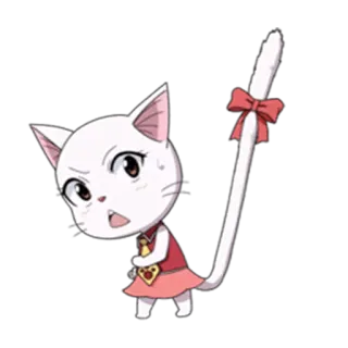 😦 кот, аниме, мультфильм, милый, животное, наклейка telegram sticker