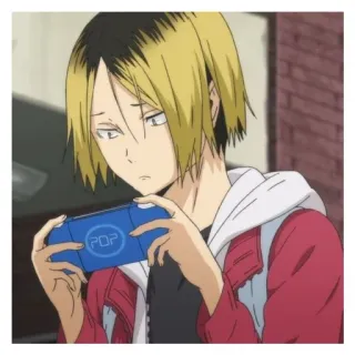 🌟 Kenma Kozume Haikyuu!! Anime, Haikyuu, Kenma Kozume, Gamer, Personaje, Voleibol telegram sticker