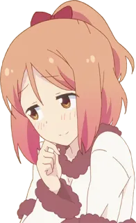 🤔 Anime, Fofo, Garota, Desenho animado, Kawaii telegram sticker