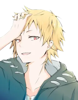 😎 anime, manga, character, art, drawing, illustration, portrait telegram sticker