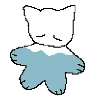 😞 cute, character, mascot, sticker telegram sticker