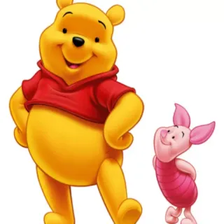 👫 Winnie the Pooh Winnie the Pooh, Piglet, cartoon, disney, friends, animation telegram sticker