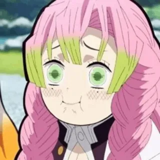 😂 Mitsuri Kanroji Demon Slayer Anime, Kawaii, Manga, Süß, Demon Slayer, Mitsuri Kanroji telegram sticker