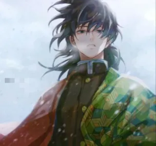 ❄️ Giyu Tomioka Demon Slayer anime, manga, Giyu Tomioka, Demon Slayer, character telegram sticker