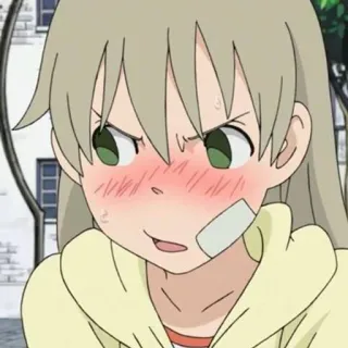 🥺 Maka Albarn Soul Eater anime, girl, manga, cartoon telegram sticker