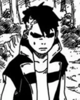 🪐 Kawaki Boruto 动漫, 漫画, 忍者, 格斗, 少年, 角色, 插画 telegram sticker