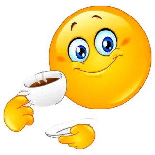 ☕️ emoji, coffee, morning, drink, happy, beverage whatsapp sticker