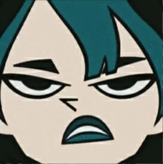 🌿 Gwen Total Drama Island Kartun, Animasi, Gwen, Total Drama Island, Remaja telegram sticker