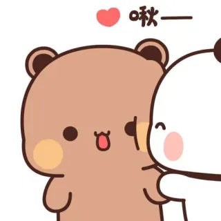 🩰 咻一 cartone animato, orso, panda, carino, adesivo, animale whatsapp sticker