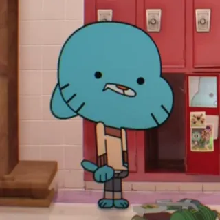 😶 Gumball The Amazing World of Gumball Cartoon, animiert, Katze, Gumball Watterson whatsapp sticker