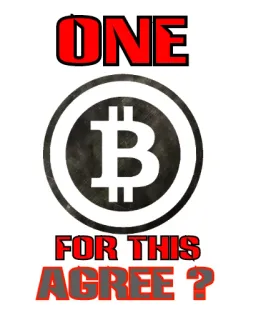 💰 ONE
FOR THIS
AGREE? Bitcoin, Cryptomonnaie, Mème, Drôle, Monnaie numérique telegram sticker