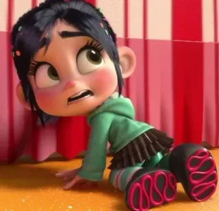 🍓 Vanellope von Schweetz Wreck-It Ralph vanellope, wreck it ralph, disney, dibujos animados, personaje, lindo telegram sticker