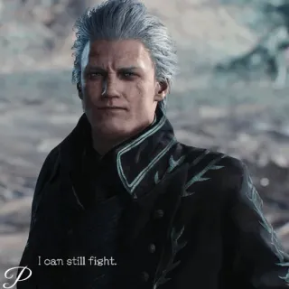 🗡 Vergil Devil May Cry I can still fight. devil may cry, vergil, video game, fight, battle telegram sticker