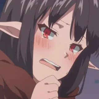 😍 Anime, Peri, Menangis, Sedih, Kartun telegram sticker